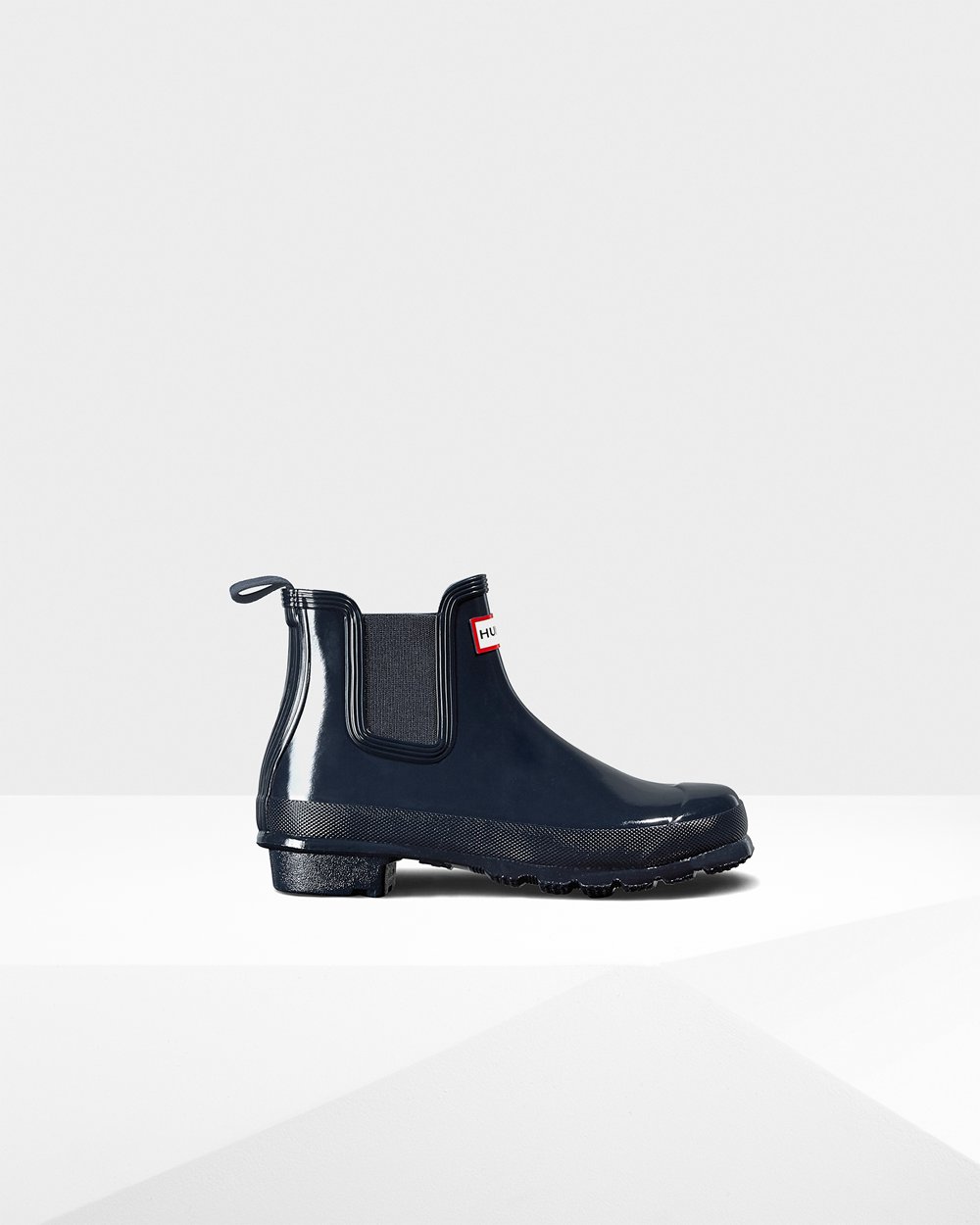 Women Hunter Original Gloss | Chelsea Boots Navy | NZ-8519-MLZO